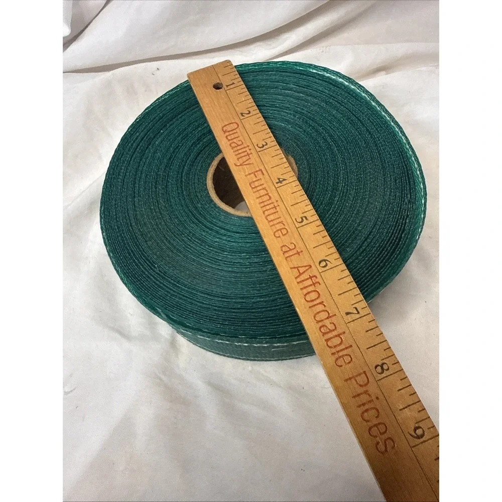 Webbing 70? ft Green White Stripe for Lawn Chair Replacement 2.25